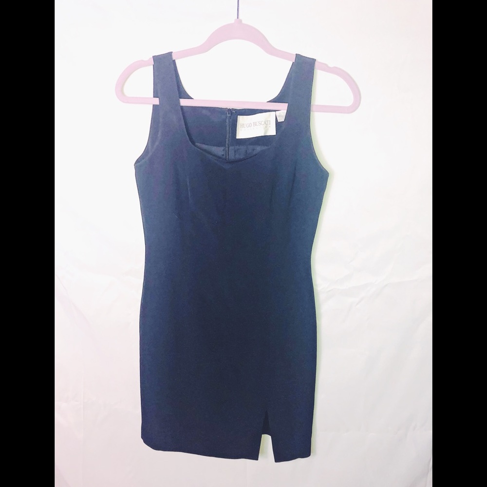 Little black dress 100%silk vintage